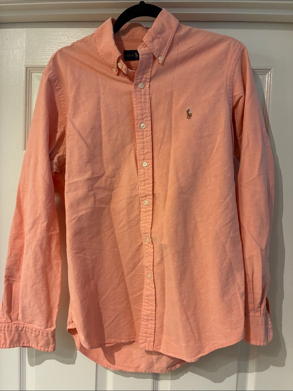 Ralph Lauren Peach Button-Down Oxford Shirt